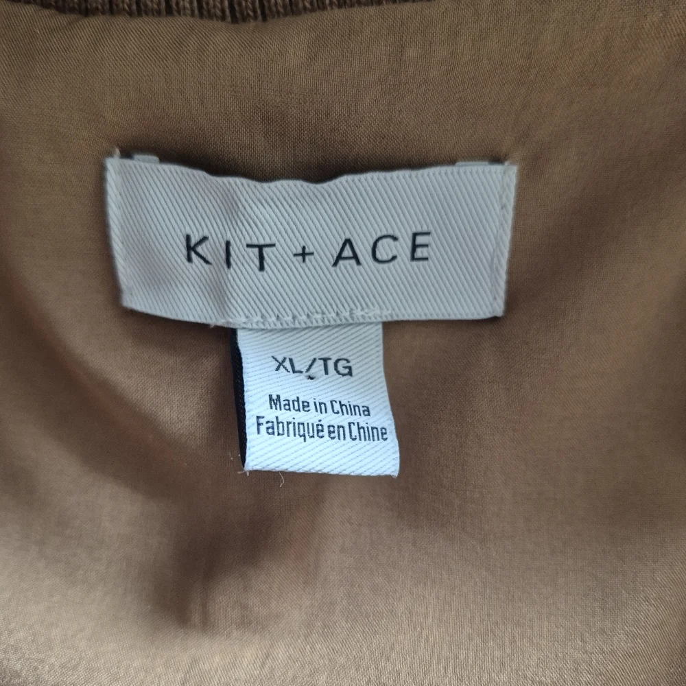 Kit + Ace Taupe Sherpa Full Zip Ribbed Neck And Waist Vest XL - Picture 3 of 12